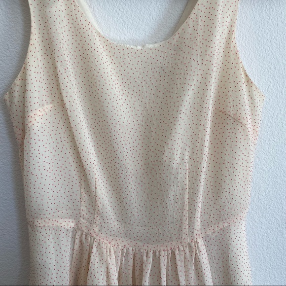 Modcloth Vintage Style Midi Dress - Cream + Light Pink - EUC - Picture 3 of 12